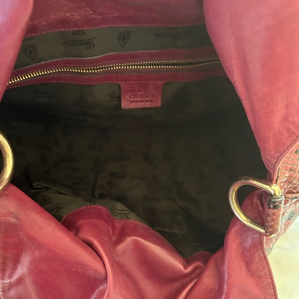 Authentic Gucci Python Hysteria Hobo Bag - Picture 9 of 13